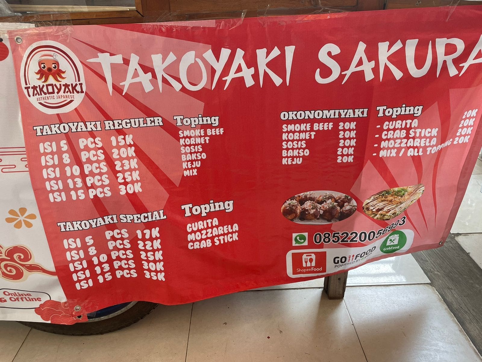 menu takoyaki Telkom university