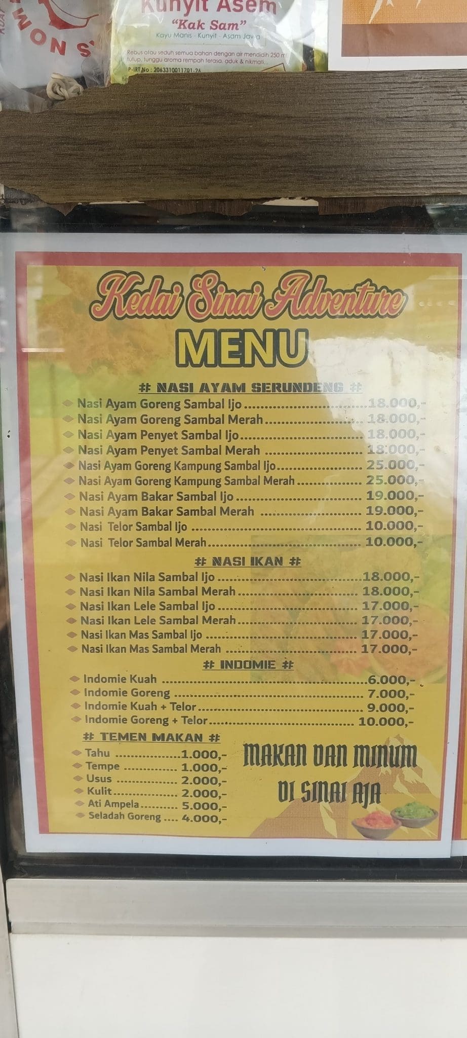 Menu Kantin Telkom University